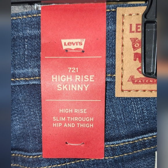 NWT Levi Strauss & Co Long High Rise Skinny Jeans Size 29 Length 34 - Picture 6 of 8